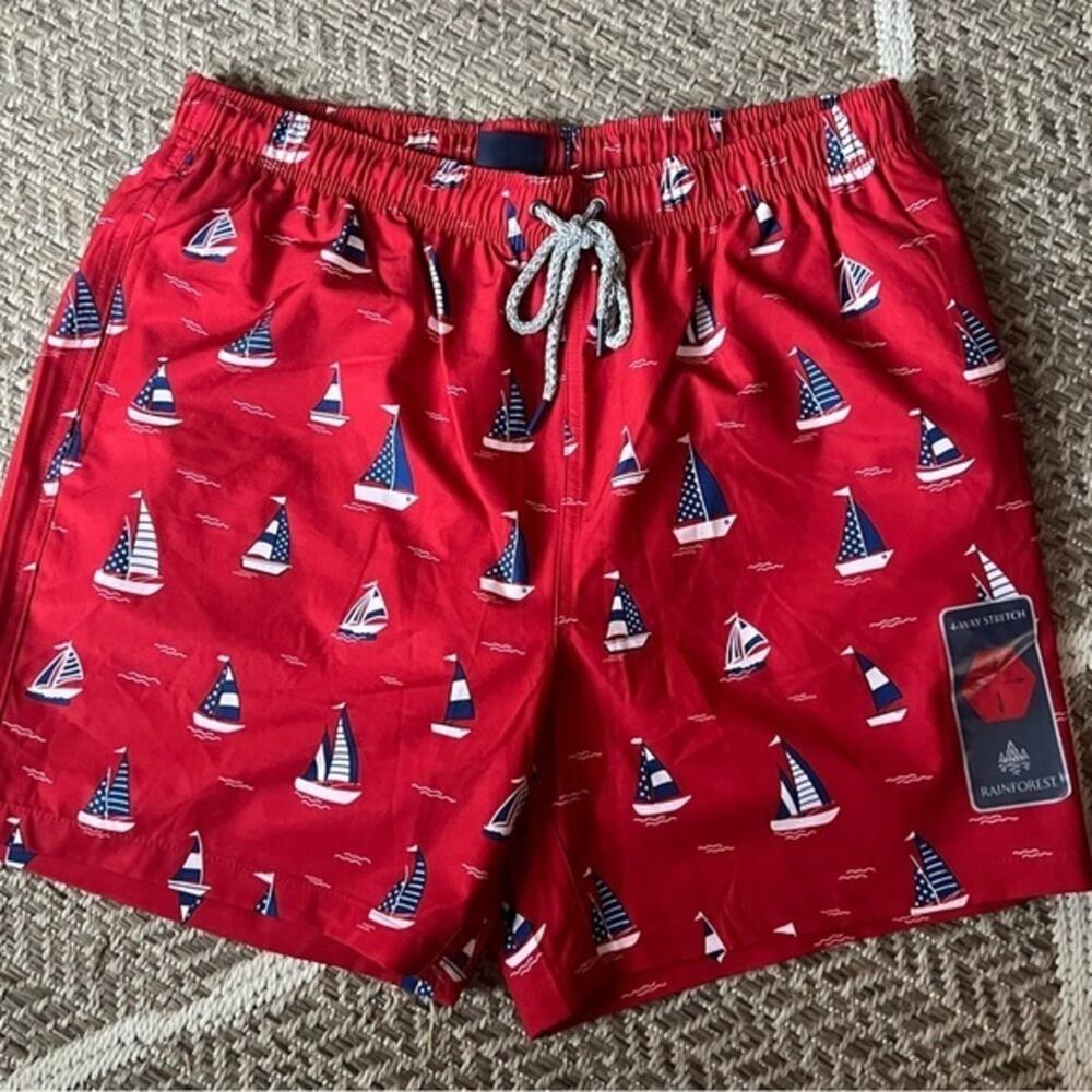 Rainforest Swim Trunks Mens Sz L